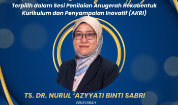 Pensyarah FSTI Terpilih ke Sesi Penilaian AKRI 2026